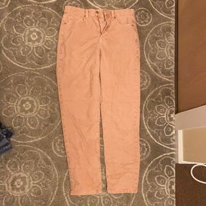 Pink corduroy pants